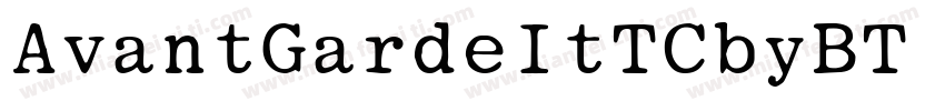 AvantGardeItTCbyBT Book字体转换